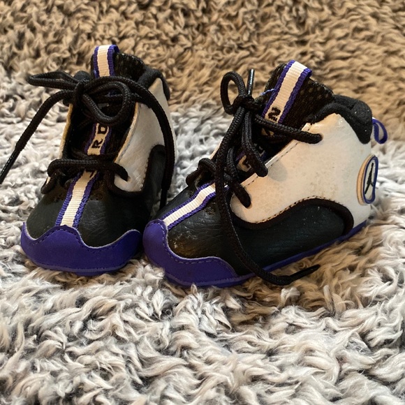 Nike Other - Vintage blue/purple Nike Jordan crib shoes jump man infant size 1C